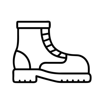 recommend clip art: fall boots icon, fall line art, fall icon - simple black line art icon of fall boots, symbolizing fall celebrations. fall vector art.