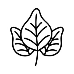 foliage pattern icon, fall line art, fall icon - simple black line art icon of foliage pattern, symbolizing fall celebrations. fall vector art.