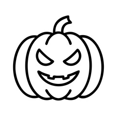 pumpkin icon, fall line art, fall icon - simple black line art icon of pumpkin, symbolizing fall celebrations. fall vector art.