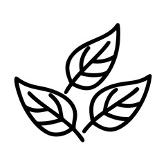 yellow leaves icon, fall line art, fall icon - simple black line art icon of yellow leaves, symbolizing fall celebrations. fall vector art.