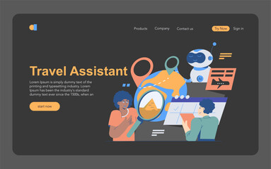 AI Hobbyist. Flat Vector Illustration