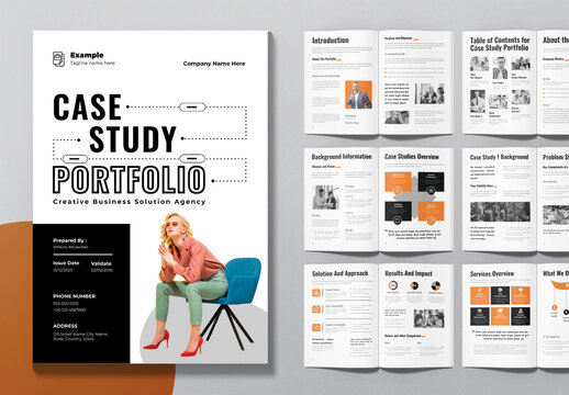 Case Study Booklet Portfolio Template