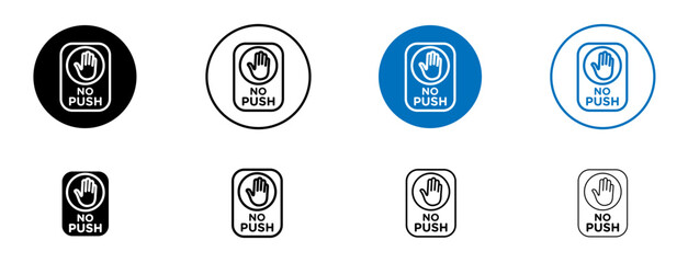 Do not push sign vector set