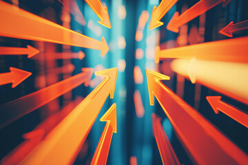 Dynamic Arrows Pointing Towards Growth