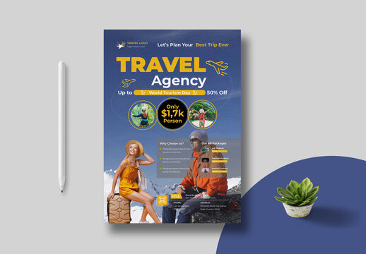 Summer Holiday Travel Flyer Template