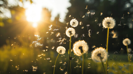 dandelion on the meadow
