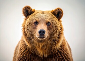 Obraz premium Free Bear Clipart: Minimalist Brown Bear Illustrations, Simple Line Art Drawings, Cute Cartoon Bear Images