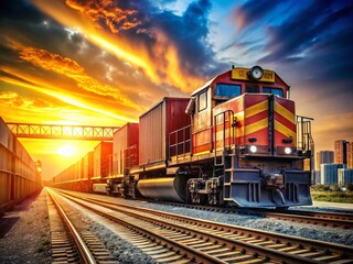 Freight Train Architecture: Industrial Rail Photography, Steel Giants, Locomotive Structures, Railway Scenery, Train Depot, Cargo Transportation