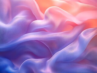 Obraz premium Abstract Pastel Fabric Draped in Soft Waves