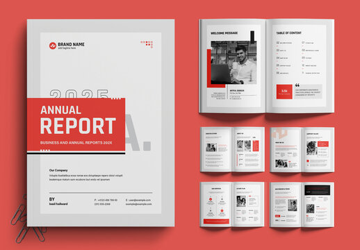 Modern Annual Report Template for Business Success