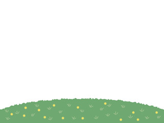 春の草原、花畑