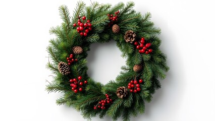 Seasonal Beauty: Festive Wreath Perfect for Christmas Decor
