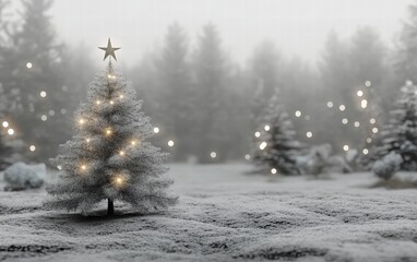 Fototapeta premium christmas new year grey background