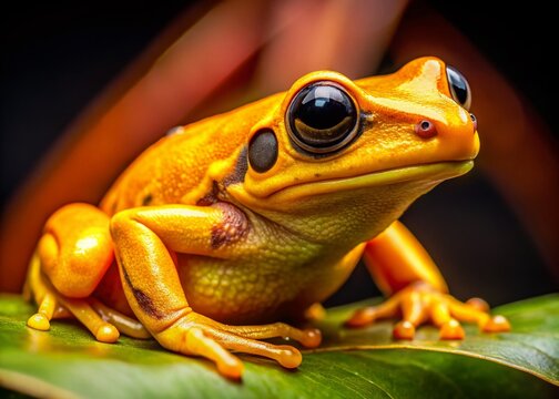 Golden Frog of Panama Macro Photography: Stunning Close-Up Images of Atelopus zeteki