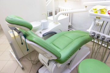 dental chair in the clinic