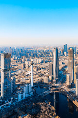 Aerial View of City Skyline in Shenyang, Liaoning Province, China