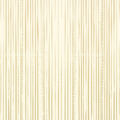 Pattern with alternating thin and thicker gold pinstripes on a cream background. 