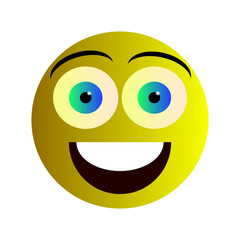 Smile vector emoticon.