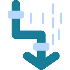 Obraz premium Zigzag Arrow Icon