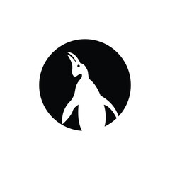 penguin logo vector illustration template design