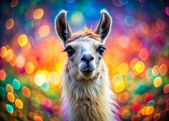 Obraz premium Hilarious Llama GIF Double Exposure: Funny Alpaca Photos, Double Exposure Photography, Animal GIF, Llama GIF, Funny Animal Pictures, Cute Llama, Alpaca Humor, Whimsical Llama Images