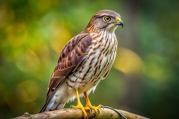 Fototapeta premium Immature Sharp-Shinned Hawk Photos