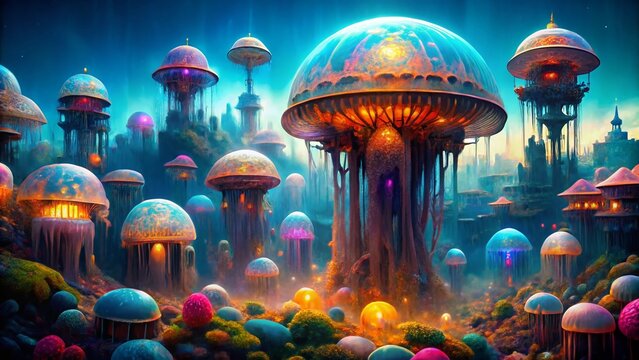 Immortal Jellyfish Turritopsis Nutricula Architectural Photography: Stunning Underwater Structures