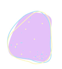 purple circle and line abstract element