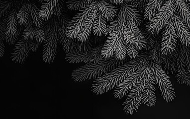 christmas new year black background