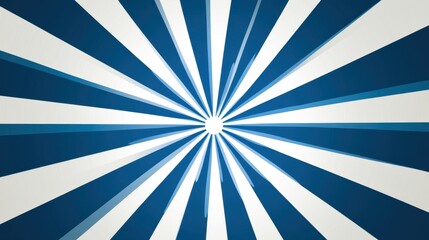 Radiating Blue and White Stripes Background for Creative Design