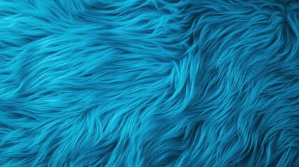 Obraz premium Soft Texture of Vivid Turquoise Fur for Creative Backgrounds