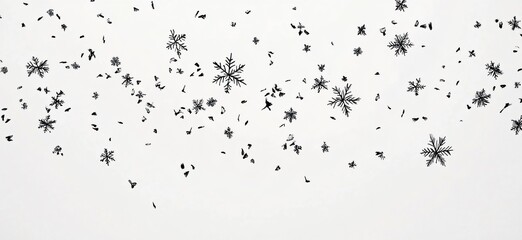 Fototapeta premium Falling Snowflakes Abstract Winter Background