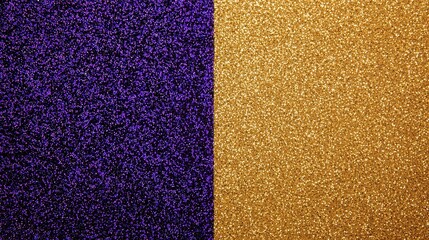 Fototapeta premium Vivid Purple and Gold Glitter Background for Creative Design Projects
