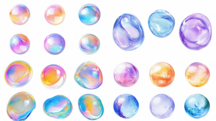 Colorful Abstract Spheres: A Vibrant Graphic Design