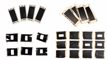 Vintage Film Frames: A Collection of Antique Filmstrips