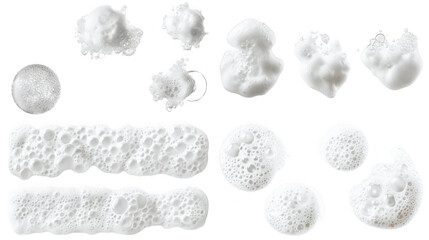 A Delicate Display of Creamy Foam Patterns