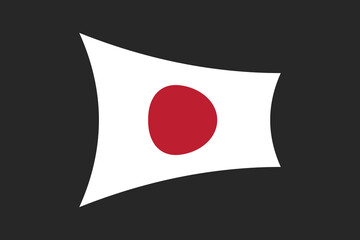 Japan flag, The flag of Japan, Flag of Japan national country symbol illustration Vector, Rectangle Japan flag illustration, Flat vector illustration
