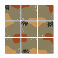 abstract square background vector
