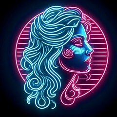 
muse in neon style 3