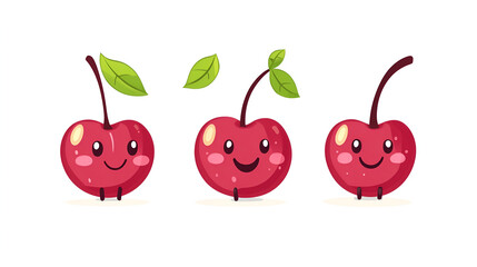 cartoon character raspberry against white background.ai generative