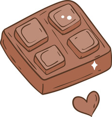 Valentine's Day Sweet Treats Vector Illustration
