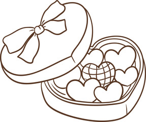 Valentine's Day Sweet Treats Vector Illustration