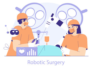 Healthtech. Flat Vector Illustration