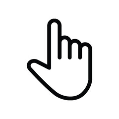 Obraz premium Pointer arrow vector icon. Computer mouse cursor symbol Vector illustration.