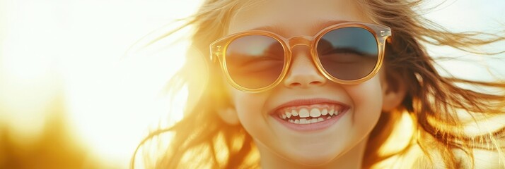 Joyful Child Enjoying a Sunny Bank Holiday With Laughter and Smiles