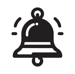 school bell silhouette vector illustration