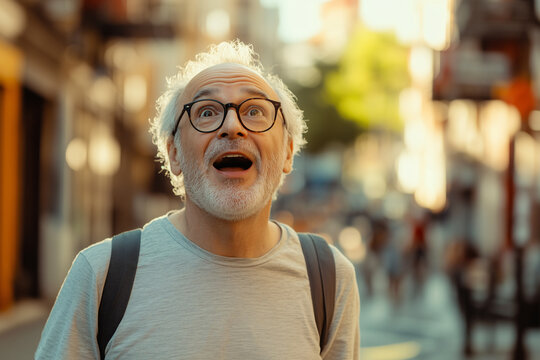 Middle aged man at outdoor with sunglasses