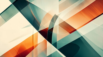 Obraz premium A minimalist computer graphics artwork, featuring clean lines and abstract shapes in a modern digital composition
