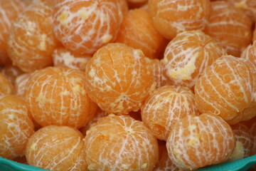 Group of Tangerines without Peel