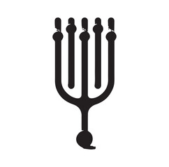 Tuning Fork silhouette vector illustration